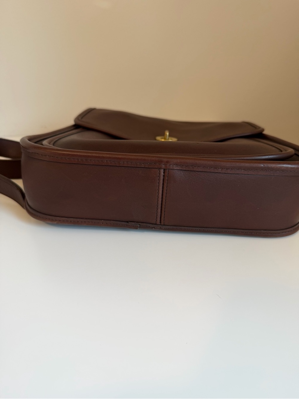 Vintage Coach Large Sidepack 9979 Mahogany - Picture 7 of 16